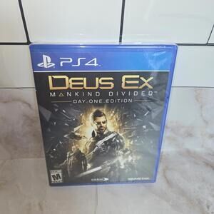 Deus Ex Mankind Divided Day One Edition PlayStation 4 PS4 NEW & SEALED